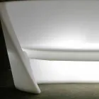 Divano polietilene di design Slide Rap da interno luminoso made Italy Viadurini