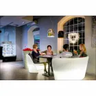 Divano polietilene di design Slide Rap da interno luminoso made Italy Viadurini