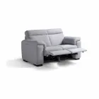 Divano relax elettrico 2 posti,2 sedute elettriche Lilia,made in Italy Viadurini