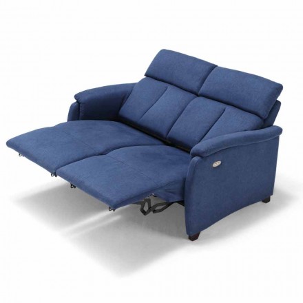 Divano relax elettrico 2posti,2 sedute elettriche Gelso,design moderno Viadurini