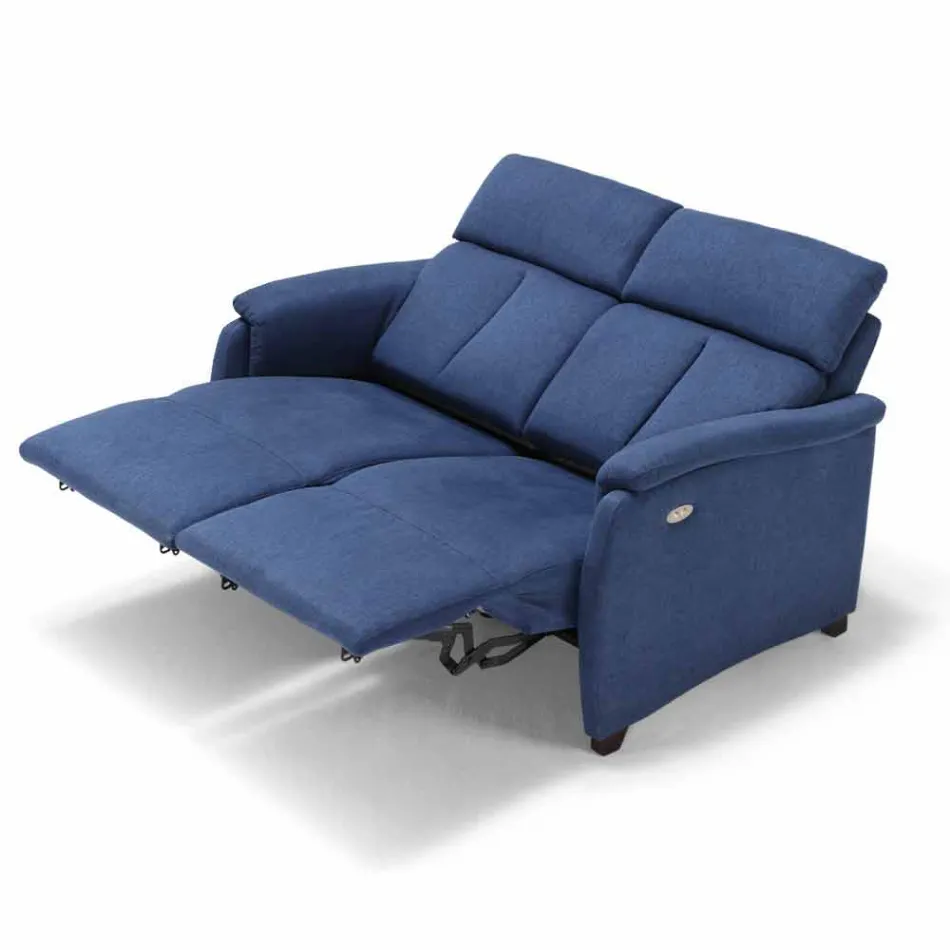 Divano relax elettrico 2posti,2 sedute elettriche Gelso,design moderno Viadurini
