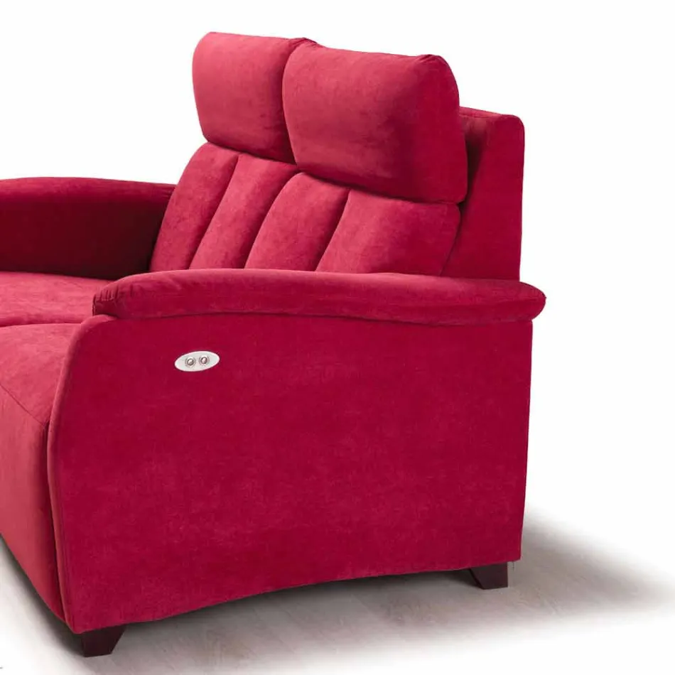 Divano relax elettrico 2posti,2 sedute elettriche Gelso,design moderno Viadurini