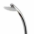 Doccia da Esterno con Rubinetto a Vitone in Acciaio Inox Made in Italy - Yuki Viadurini