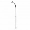 Doccia da Esterno con Rubinetto a Vitone in Acciaio Inox Made in Italy - Yuki