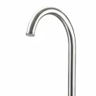 Doccia da Giardino Cromata in Acciaio Inox con Lavapiedi Made in Italy - Marlen Viadurini