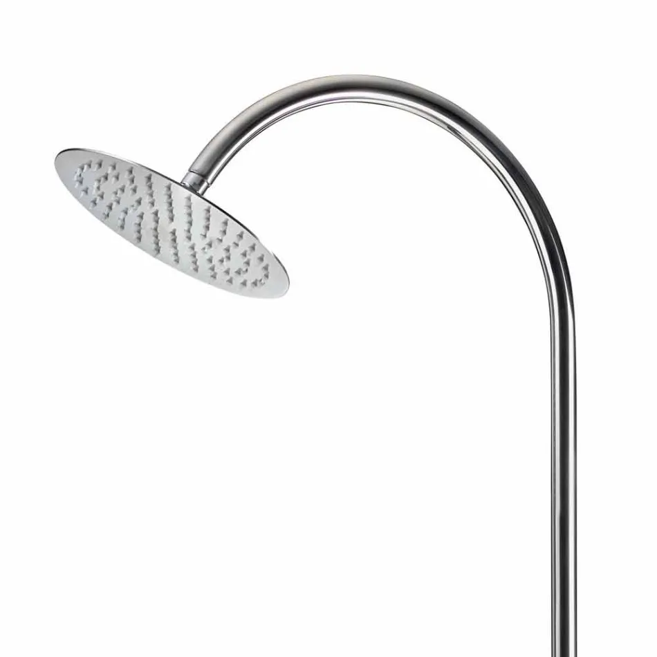 Doccia da Giardino in Acciaio con Rubinetto Temporizzato Made in Italy - Norton Viadurini