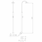 Doccia da Giardino in Acciaio con Rubinetto Temporizzato Made in Italy - Norton Viadurini