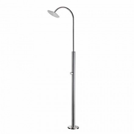 Doccia da Giardino in Acciaio con Rubinetto Temporizzato Made in Italy - Norton Viadurini