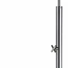 Doccia da Giardino in Acciaio Inox con Soffione Rotondo Made in Italy - Norton Viadurini