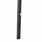 Doccia Solare da Giardino in Acciaio Inox Verniciato Nero Made in Italy - Werner Viadurini
