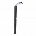 Doccia Solare da Giardino in Acciaio Inox Verniciato Nero Made in Italy - Werner