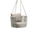 Dondolo da Giardino in Acciaio con Corde e Cuscini Inclusi Made in Italy – Bronn