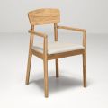 Due Sedie con Struttura in Legno Ecologico e Seduta in Mdf Imbottita - Loto