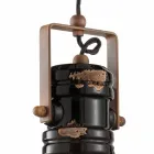 Faretto a sospensione design vintage in ceramica artigianale Carrie Viadurini