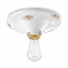 Faretto vintage da soffitto artigianale in ceramica Erica Ferroluce Viadurini