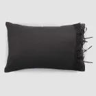 Federa in Lino con Pizzo Poema e Laccetti Burro o Nero Made in Italy - Masone Viadurini