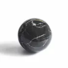 Fermacarte a Sfera in Marmo Nero Portoro Lucido Design Moderno 2 Misure - Sphere Viadurini