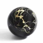 Fermacarte a Sfera in Marmo Nero Portoro Lucido Design Moderno 2 Misure - Sphere Viadurini