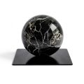 Fermacarte in Metallo con Sfera in Marmo Made in Italy - Watari
