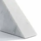 Fermalibro di Design in Marmo Bianco di Carrara Moderno Made in Italy - Tria Viadurini