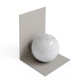 Fermalibro in Metallo con Sfera in Marmo Made in Italy - Akira