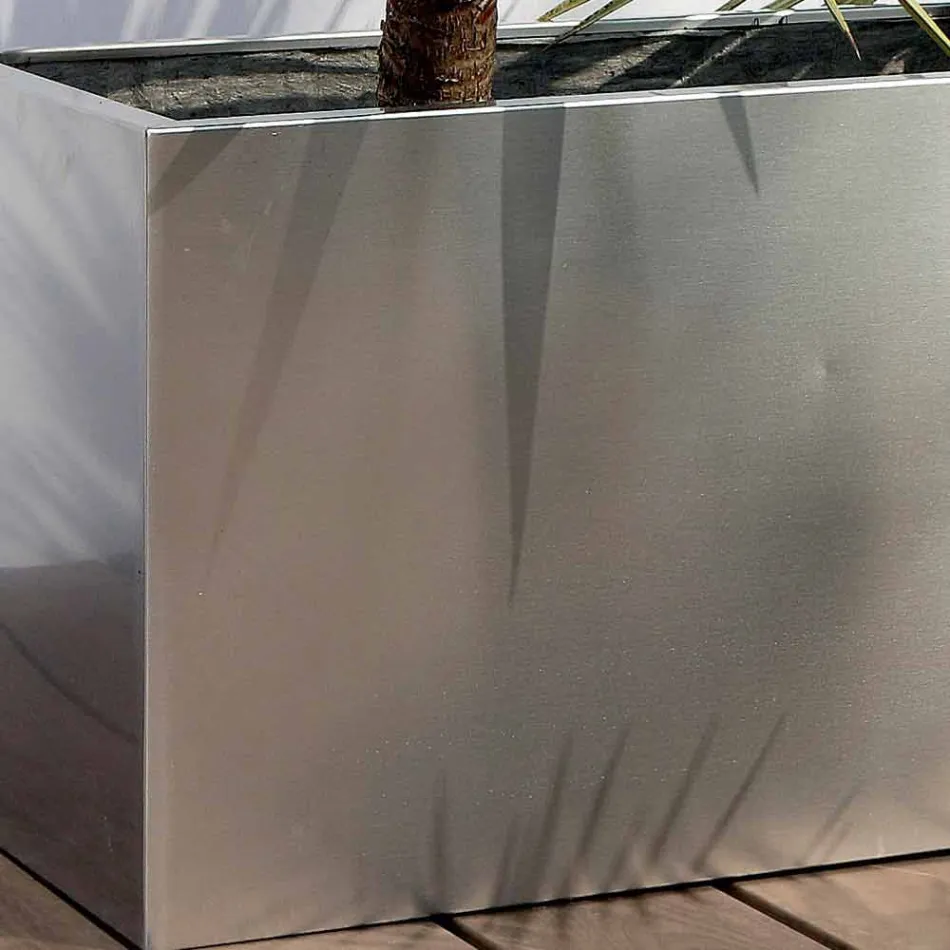 Fioriera Tonda/Rettangolare da Giardino Design in Acciaio Made in Italy - Philly Viadurini