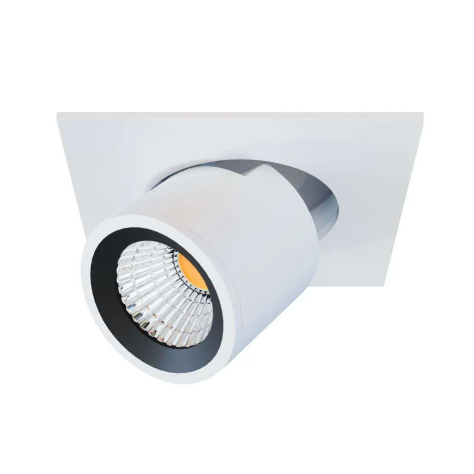 Fotoproiettore Plafoniera in Alluminio Bianco o Nero 4 Pezzi - Etrusca Viadurini