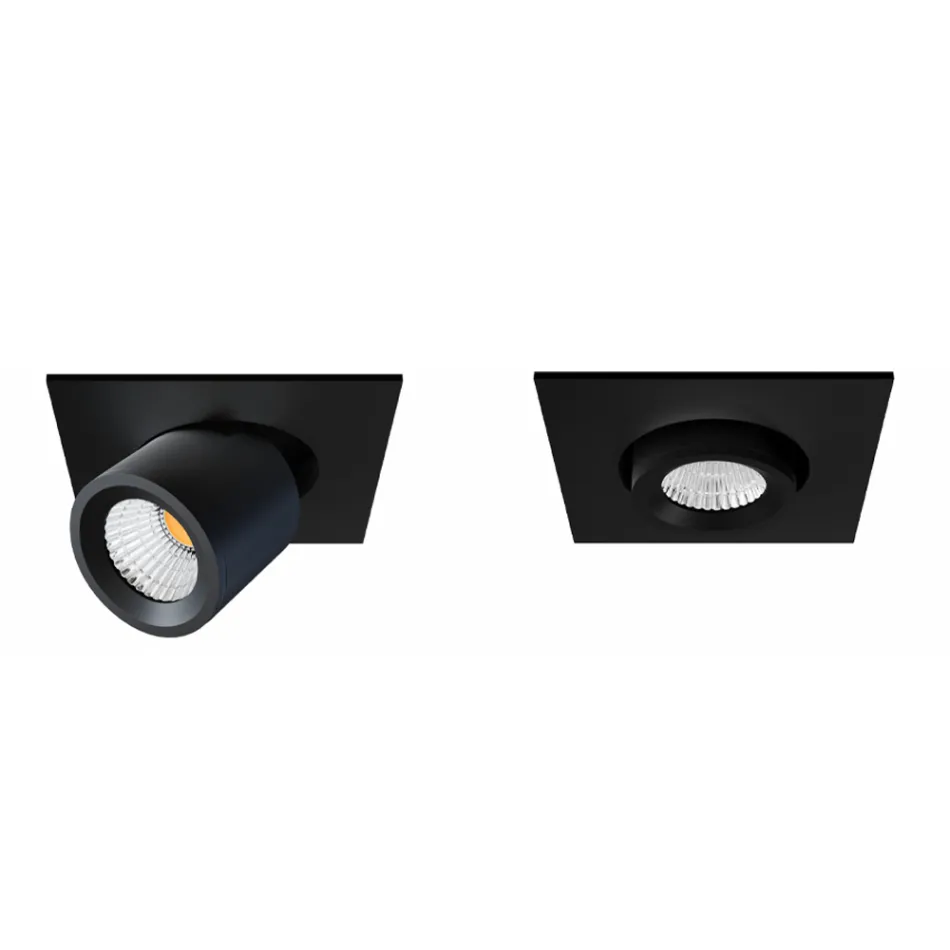 Fotoproiettore Plafoniera in Alluminio Bianco o Nero 4 Pezzi - Etrusca Viadurini