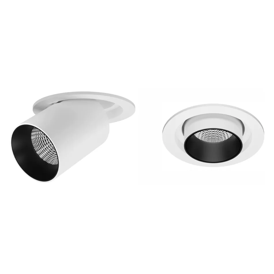 Fotoproiettore Plafoniera Led Orientabile da Interno in Alluminio - Etrusca Viadurini