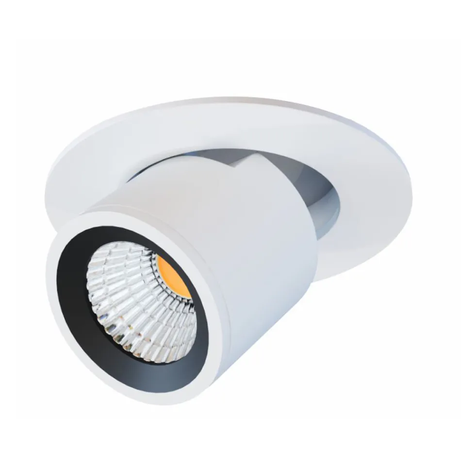 Fotoproiettore Plafoniera Led Orientabile in Alluminio 4 Pezzi - Etrusca Viadurini