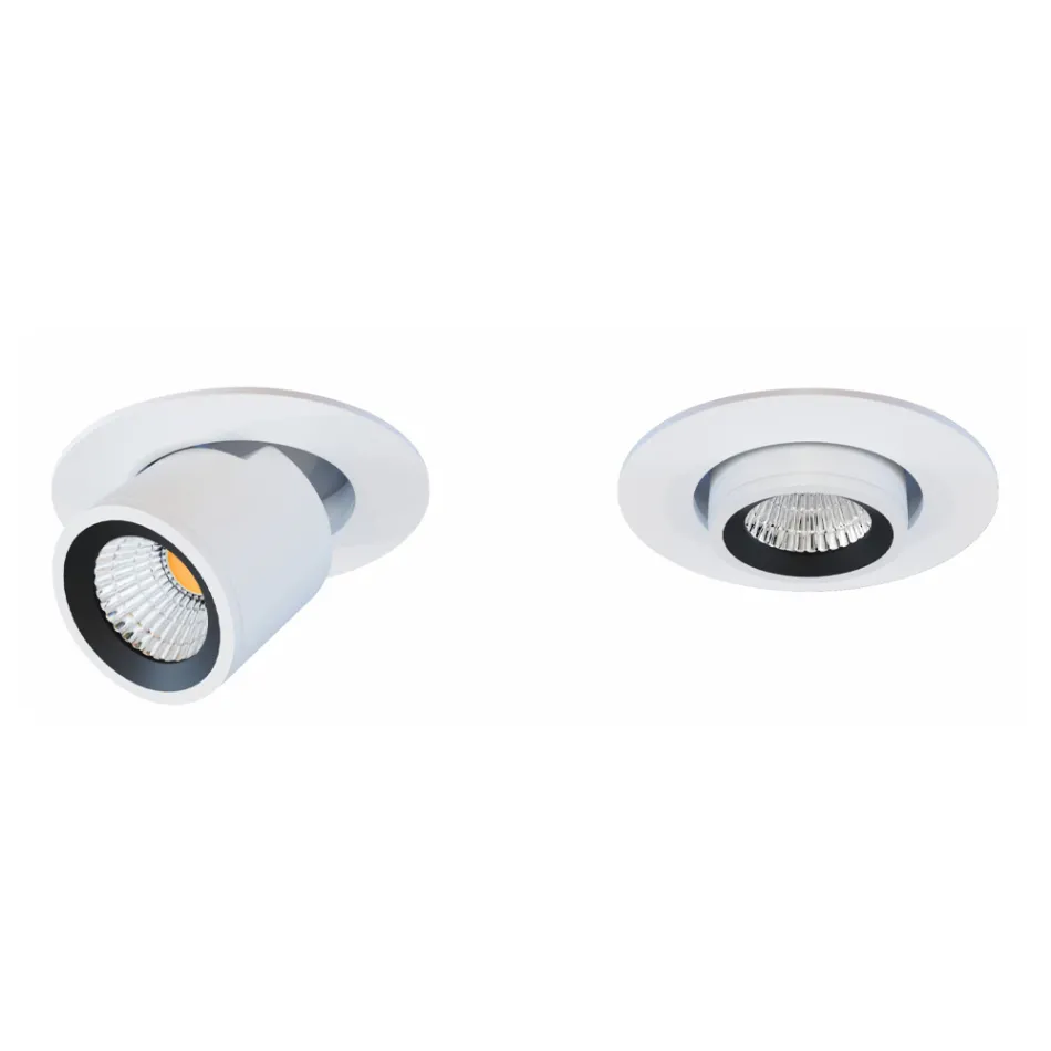 Fotoproiettore Plafoniera Led Orientabile in Alluminio 4 Pezzi - Etrusca Viadurini