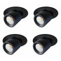 Proiettore a Led Plafoniera Orientabile in Alluminio 4 Pezzi - Etrusca