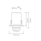 Fotoproiettore Plafoniera Led Orientabile in Alluminio 4 Pezzi - Etrusca Viadurini