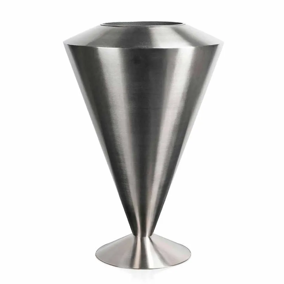 Frappeuse da Terra Moderno in Acciaio Finitura Satinata Made in Italy - Astana Viadurini