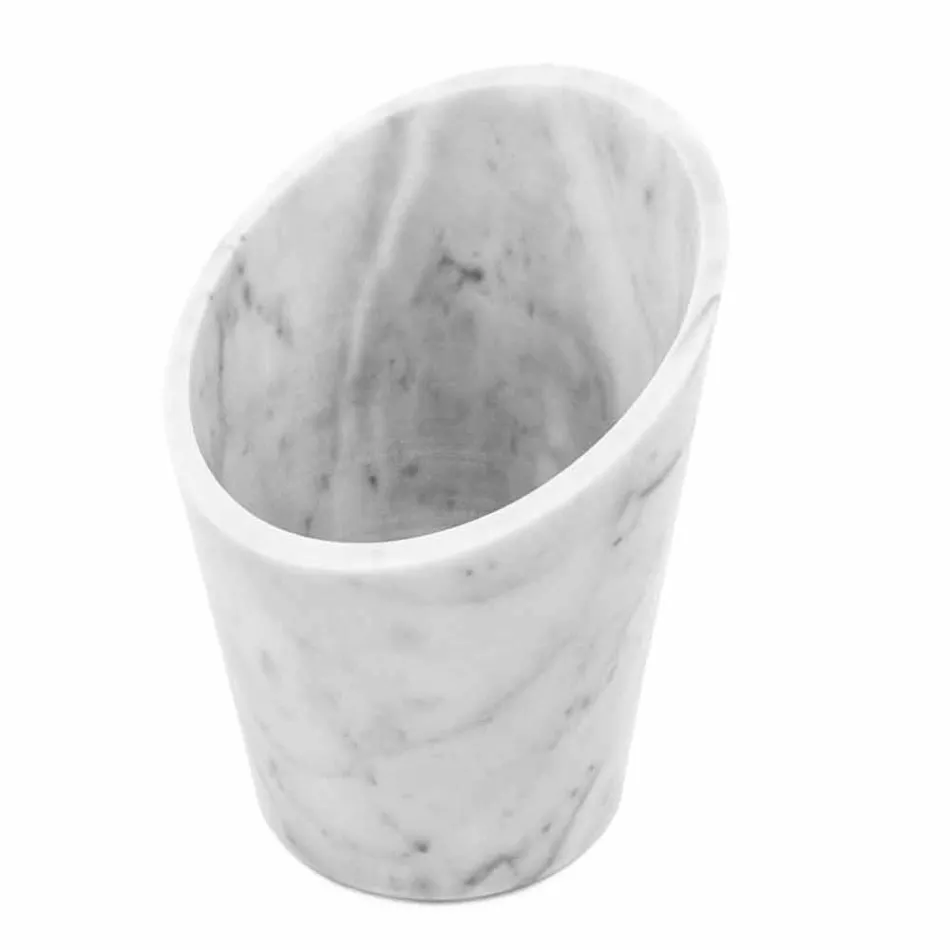 Glacette per Vino o Champagne in Marmo Bianco di Carrara Made in Italy - Ciotti Viadurini