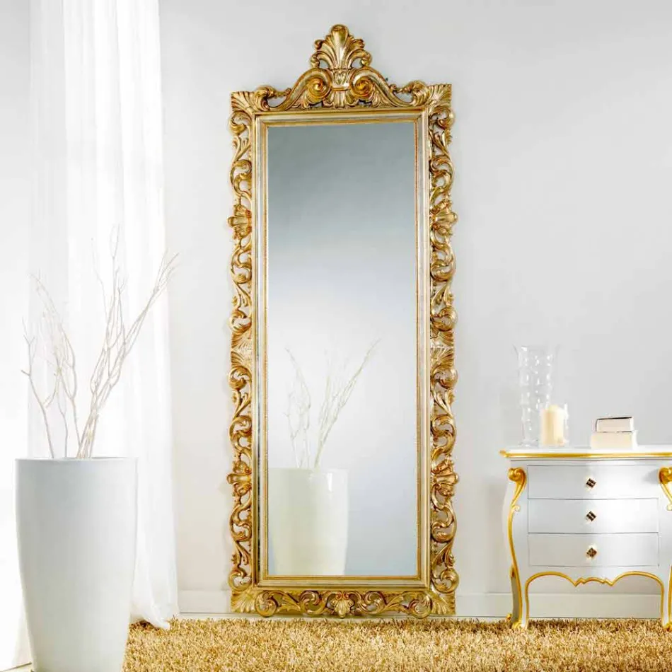 Grande specchiera da terra / muro dal design classico Tiara, 86x220 cm Viadurini