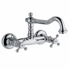 Gruppo Stile Classico per Lavabo Cucina a Parete in Ottone Made in Italy - Limo Viadurini
