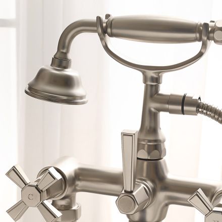 Gruppo Vasca da Pavimento in Ottone Made in Italy, Stile Vintage – Silvana Viadurini