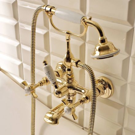 Gruppo Vasca in Ottone dallo Stile Vintage Made in Italy – Katerina Viadurini