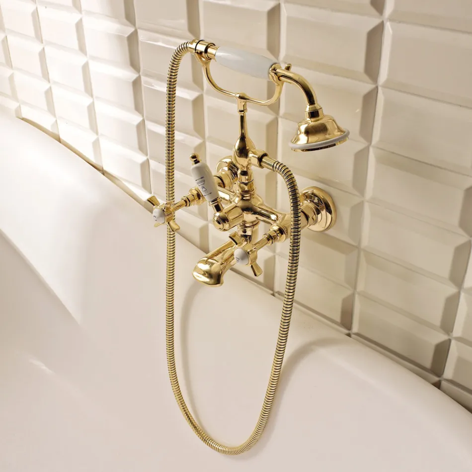 Gruppo Vasca in Ottone dallo Stile Vintage Made in Italy – Katerina Viadurini