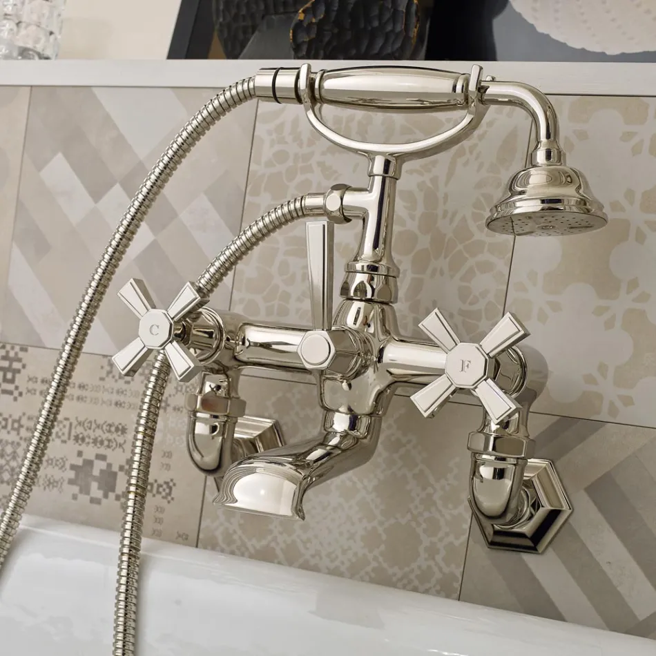 Gruppo Vasca in Ottone Made in Italy, Stile Vintage – Silvana Viadurini