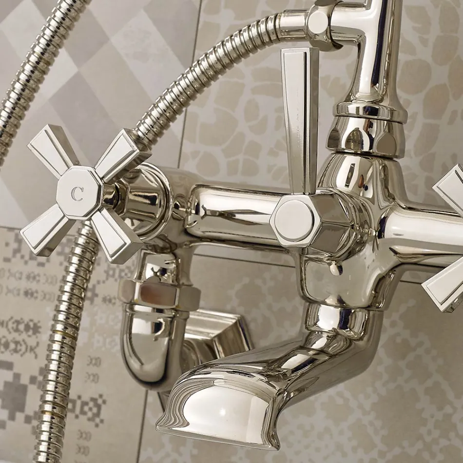 Gruppo Vasca in Ottone Made in Italy, Stile Vintage – Silvana Viadurini
