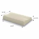 Guanciale a Doppia Onda in Memory Foam Alto 10 cm Made in Italy – Nimes Viadurini