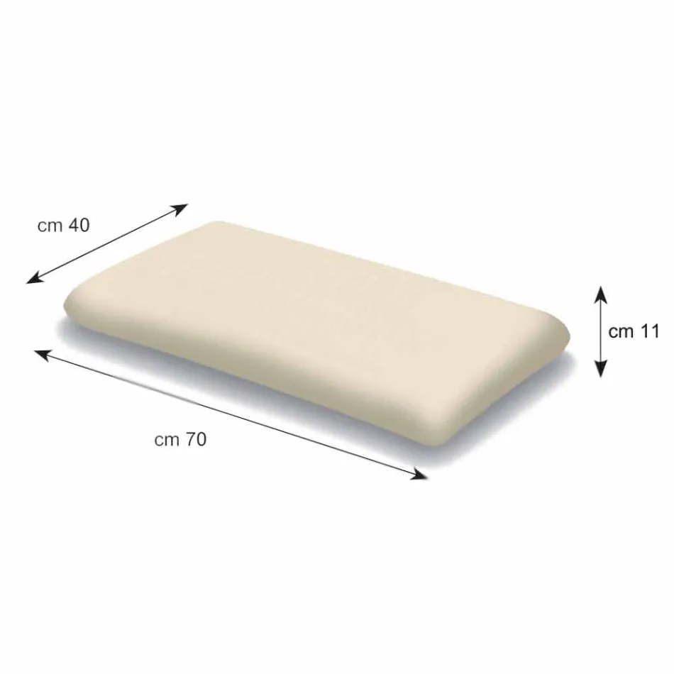 Guanciale in Memory Foam Alto 11 cm Prodotto in Italia – Gelsomino Viadurini