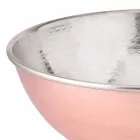 Insalatiera Design Rotondo in Rame Battuto Lucido Made in Italy 25 cm - Daniela Viadurini