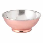Insalatiera Design Rotondo in Rame Battuto Lucido Made in Italy 25 cm - Daniela Viadurini