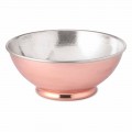 Insalatiera Design Rotondo in Rame Battuto Lucido Made in Italy 25 cm - Daniela