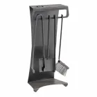 Insieme di 4 Strumenti da Camino in Acciaio di Design Made in Italy - Chandler Viadurini