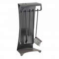 Insieme di 4 Strumenti da Camino in Acciaio di Design Made in Italy - Chandler