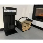 Insieme di Strumenti di Design per Camino in Acciaio Nero Made in Italy - Ostro Viadurini